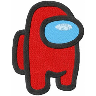 Among Us Red embroidery design - Embroidery Design