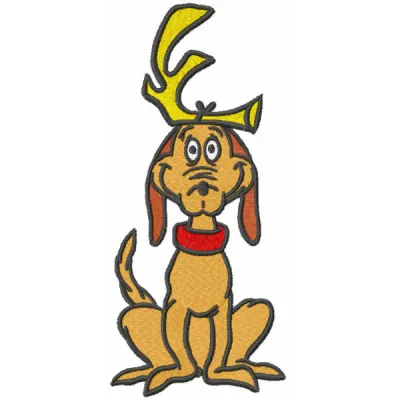 Rudolf Max embroidery design from Dr. Seuss collection, featuring whimsical character for playful stitching projects.