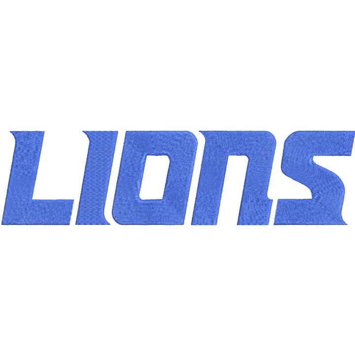 Detroit Lions Wordmark Logo embroidery design - Embroidery Design