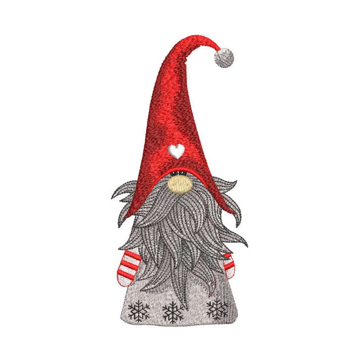 Christmas dwarf embroidery design - Embroidery Design