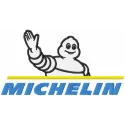 Michelin original logo embroidery design preview for auto and moto enthusiasts, ideal for stitching on jackets and caps.