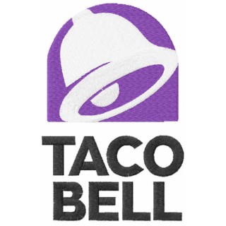 Taco Bell logo 2016 embroidery design - Embroidery Design
