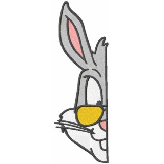 Bugs bunny with sunglasses embroidery design - Embroidery Design