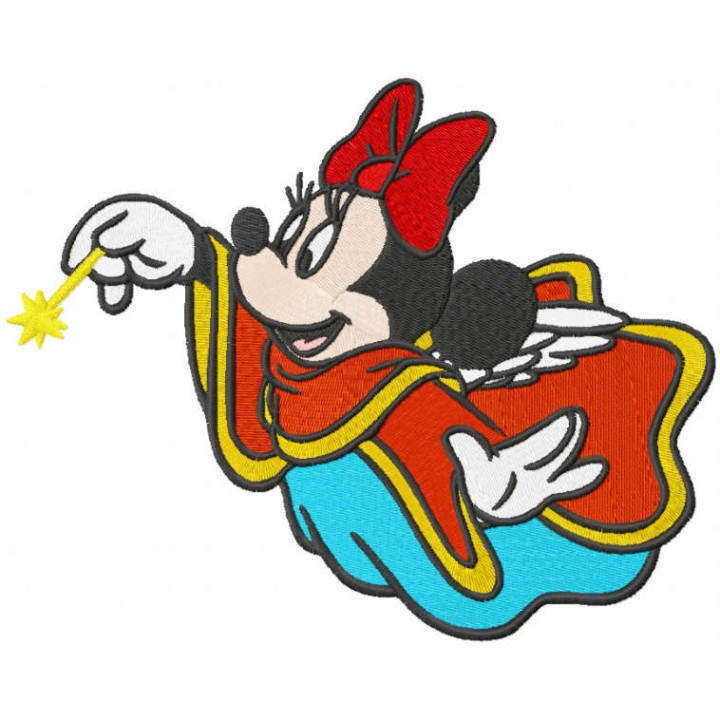 Minnie Christmas Angel embroidery design - Embroidery Design