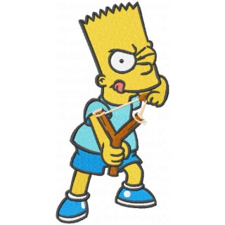 Bart Inspires embroidery design - Embroidery Design