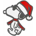 Walking Christmas Snoopy embroidery design featuring a festive Snoopy character in a joyful pose.