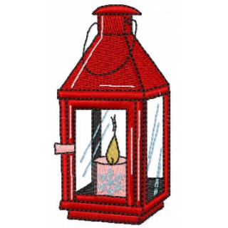 Small Christmas candle embroidery design - Embroidery Design