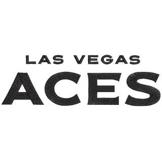 Las Vegas Aces Wordmark Logo embroidery design - Embroidery Design