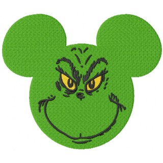 Grinchmouse embroidery design - Embroidery Design