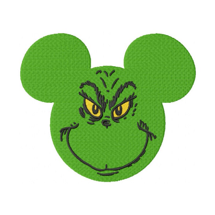 Grinchmouse embroidery design - Embroidery Design