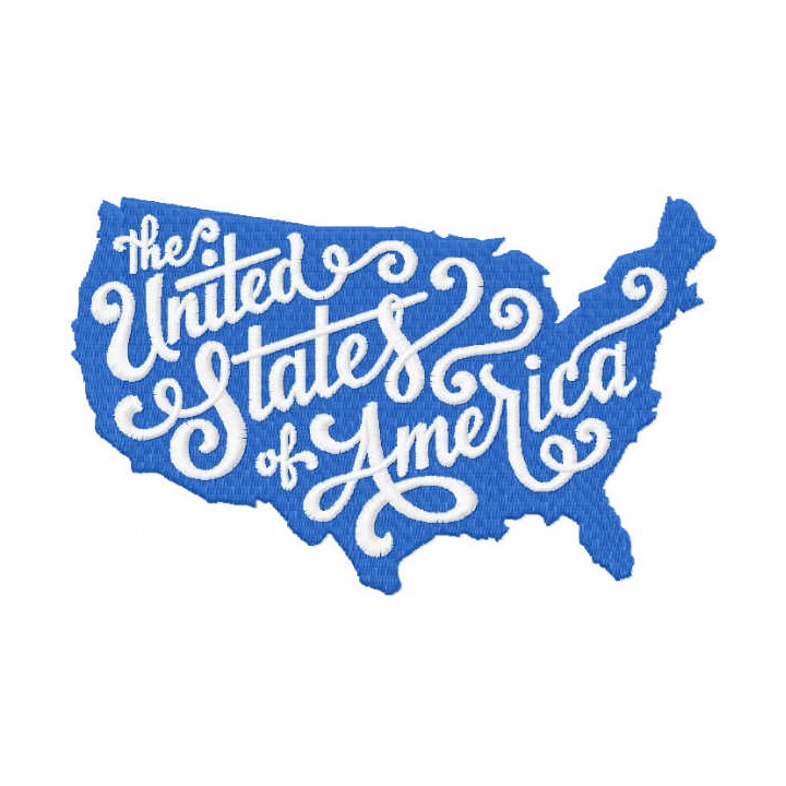 The United States of America embroidery design - Embroidery Design