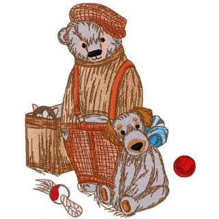 Old friends toys embroidery design - Embroidery Design