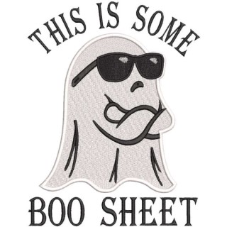 This is some boo sheet embroidery design - Embroidery Design