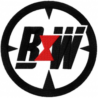 Black Widow sign embroidery design - Embroidery Design