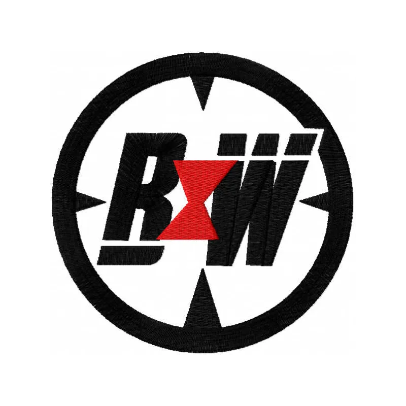 Black Widow sign embroidery design featuring intricate details, ideal for stitching on tote bags or hoodies.