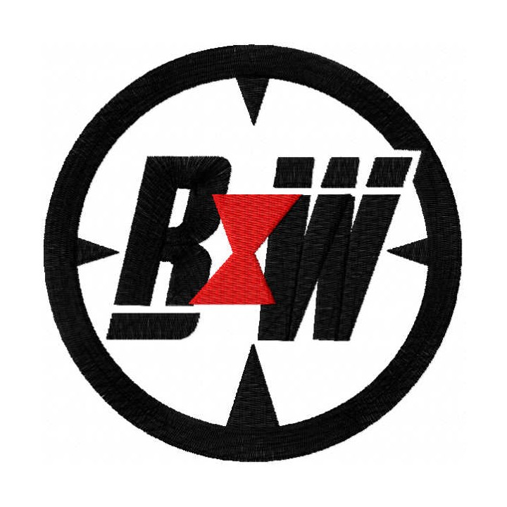 Black Widow sign embroidery design - Embroidery Design