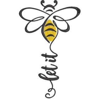Let it bee embroidery design - Embroidery Design