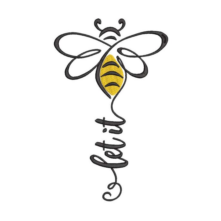 Let it bee embroidery design - Embroidery Design