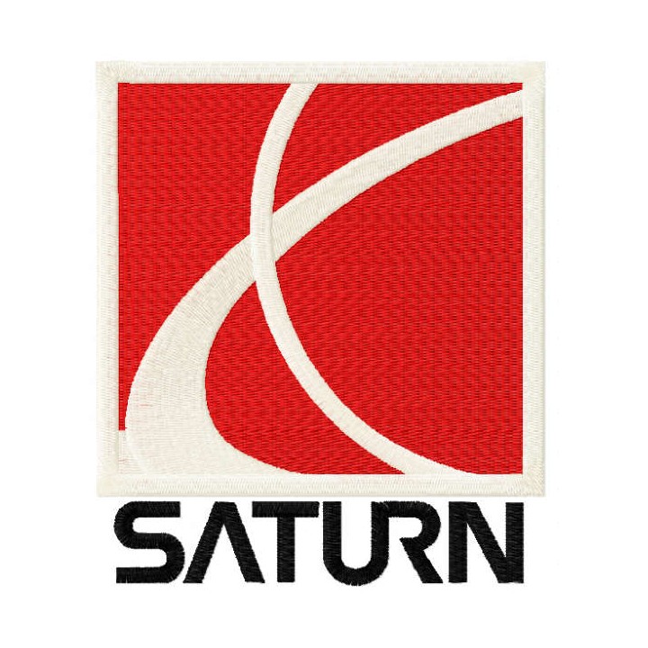 Saturn logo embroidery design - Embroidery Design