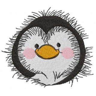 Penguin head embroidery design - Embroidery Design
