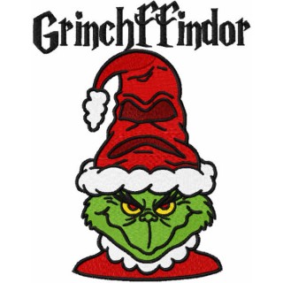 Grinchffindor embroidery design - Embroidery Design