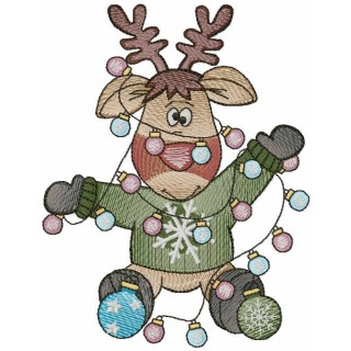 I will be like a Christmas tree embroidery design - Embroidery Design