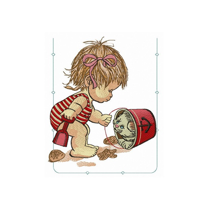 Sand games embroidery design - Embroidery Design