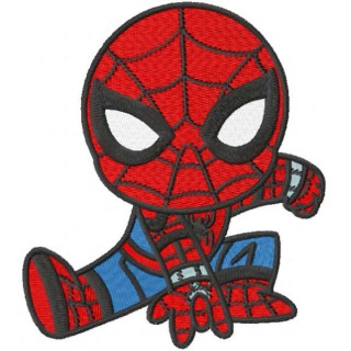 Spider boy active embroidery design - Embroidery Design