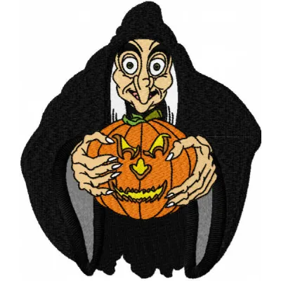 Evil queen reflection embroidery design from Sleeping Beauty collection, showcasing intricate stitching details.