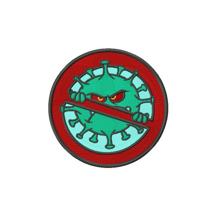 Coronavirus stop embroidery design - Embroidery Design