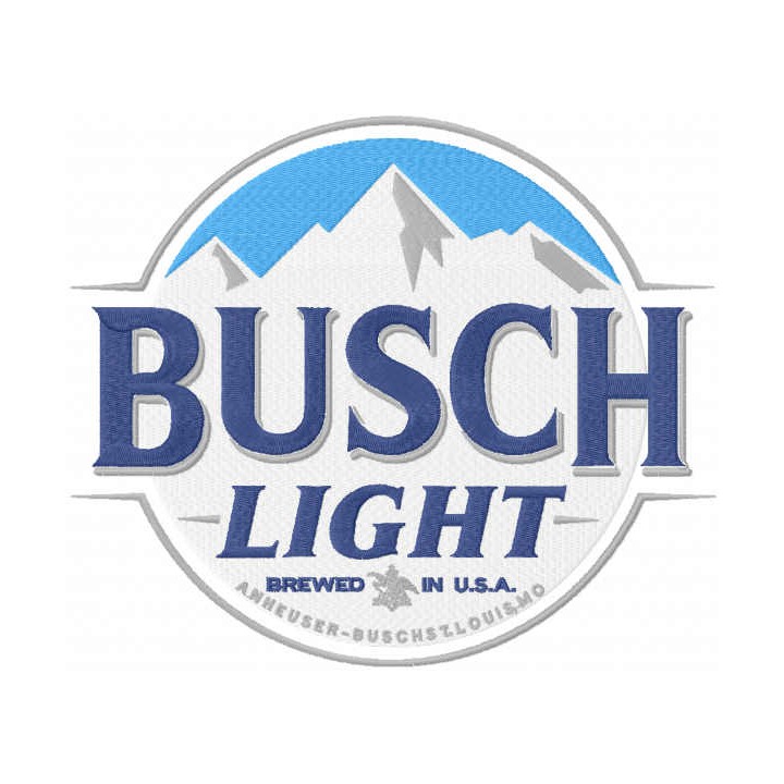 Busch light logo embroidery design - Embroidery Design