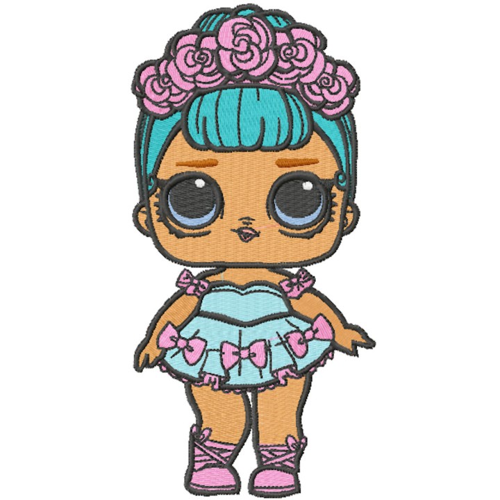 Lol Doll embroidery design - Embroidery Design