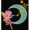 Preview of the fairy crescent moon magic wand embroidery design featuring whimsical patterns and enchanting motifs.