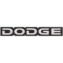 Dodge logo embroidery design featuring a detailed background, ideal for stitching on apparel and accessories.