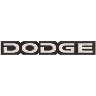 Dodge logo with background embroidery design - Embroidery Design