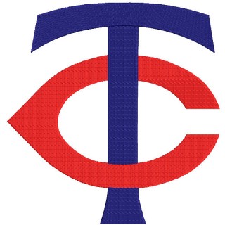 Minnesota Twins primary logo embroidery design - Embroidery Design
