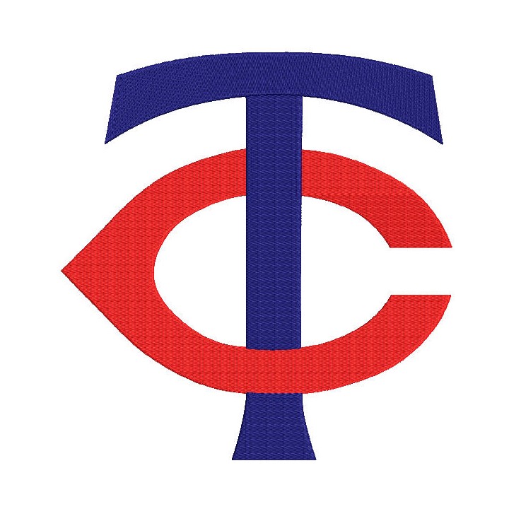 Minnesota Twins primary logo embroidery design - Embroidery Design