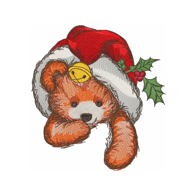 Cute Christmas toy embroidery design featuring a charming vintage toy, perfect for festive stitching projects.