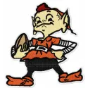Cleveland browns brownie logo embroidery design