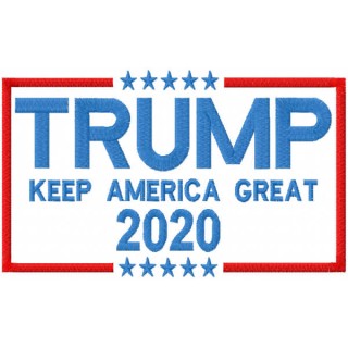 Trump keep America great 2020 embroidery design - Embroidery Design
