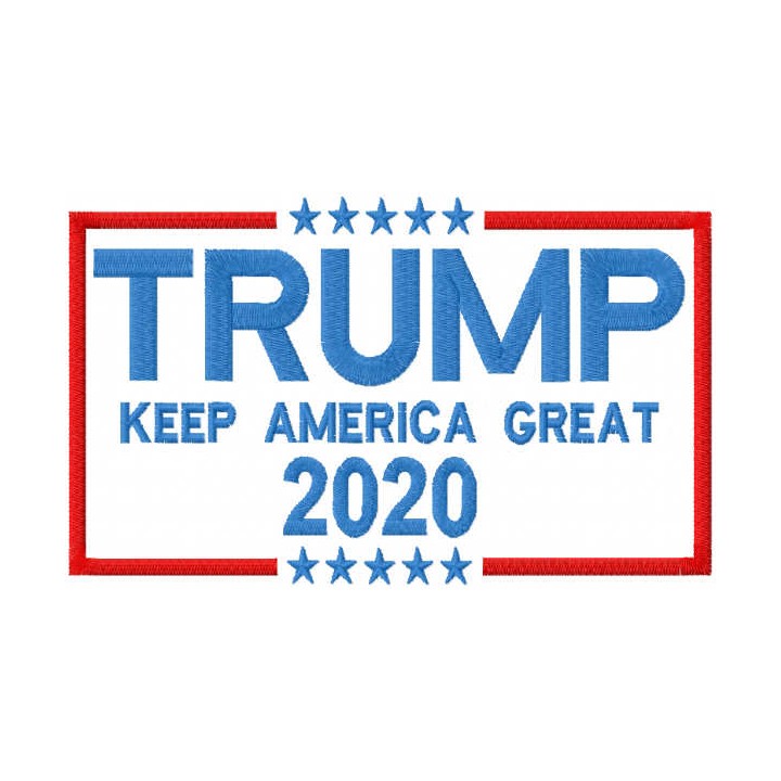 Trump keep America great 2020 embroidery design - Embroidery Design