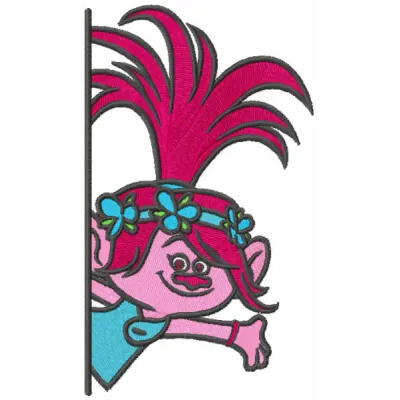 Welcome Poppy embroidery design featuring vibrant colors and cheerful motifs, ideal for embellishing various projects.