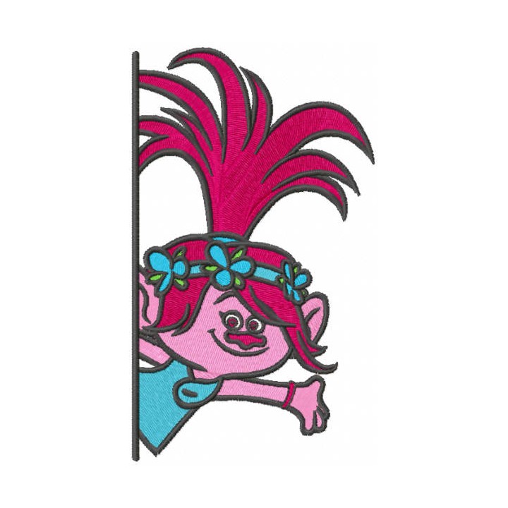 Welcome Poppy embroidery design - Embroidery Design