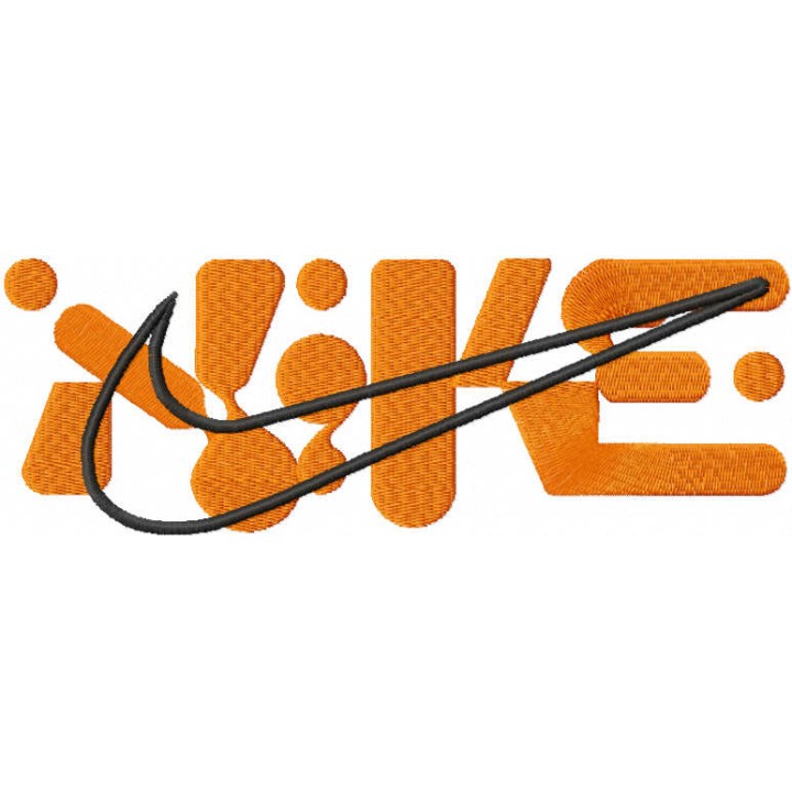 Nike modern style logo embroidery design - Embroidery Design