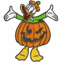 Preview of Halloween Donald embroidery design featuring a playful Donald Duck motif for festive stitching.