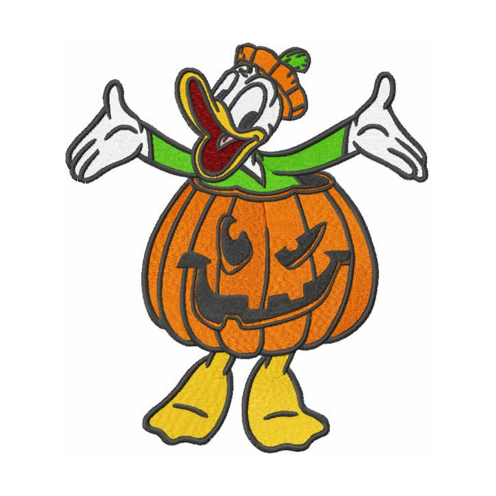Halloween Donald embroidery design - Embroidery Design