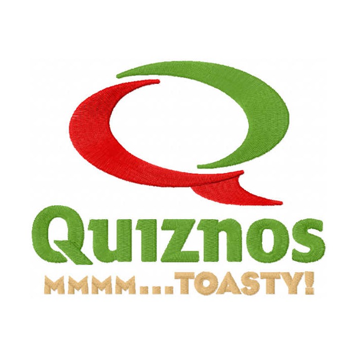 Quiznos mmmm toasty embroidery design - Embroidery Design
