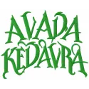 Avada Kedavra embroidery design featuring a magical theme, perfect for stitching on t-shirts or hoodies.