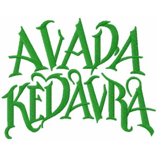 Avada Kedavra embroidery design - Embroidery Design