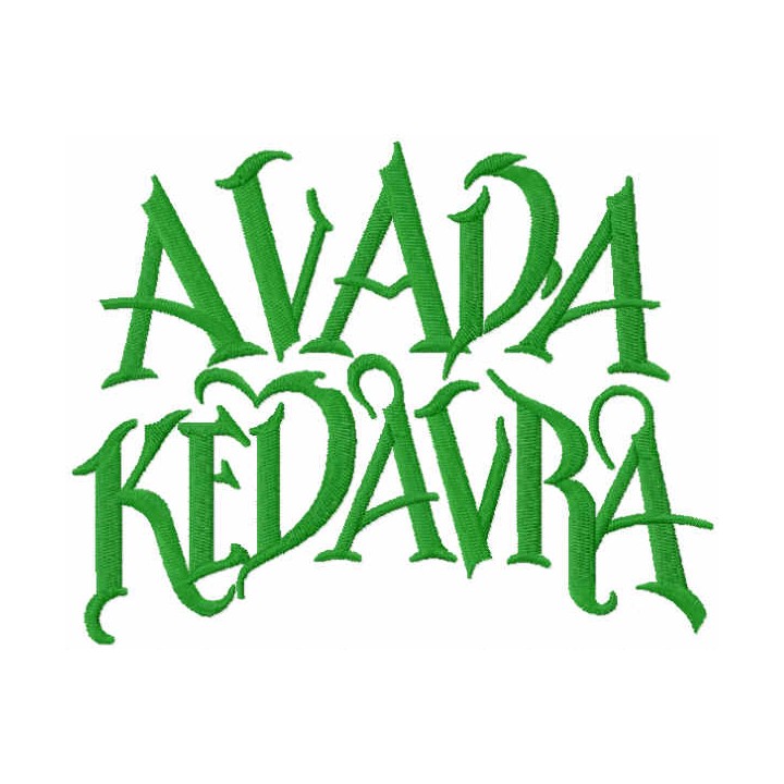 Avada Kedavra embroidery design - Embroidery Design